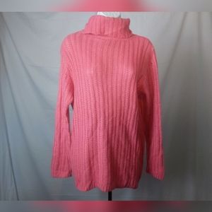 A cute pink turtleneck